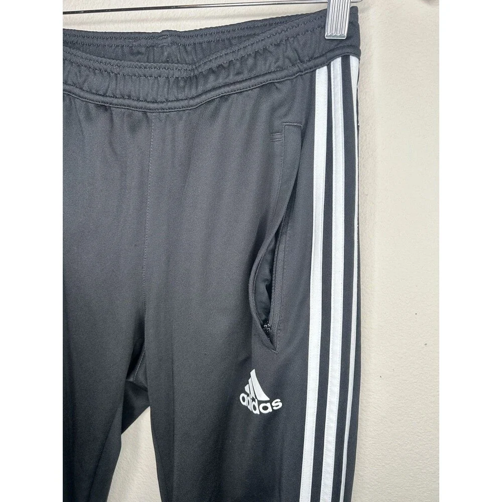 Adidas Mens Size Small Classic Black Soccer Tiro Training Athletic Pants *READ*